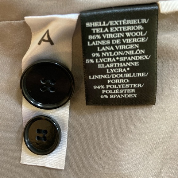 Ann Taylor Virgin Wool Blazer 4 Petite Gray - Picture 10 of 11